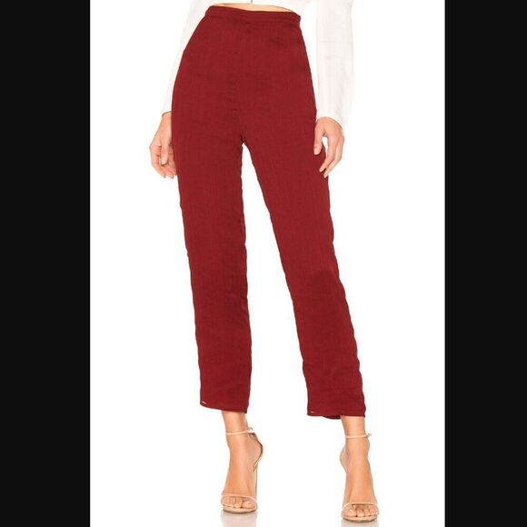 NWT Revolve x House of Harlow 1960 Kate Pant in Crimson Red | Size XXS - Picture 1 of 13